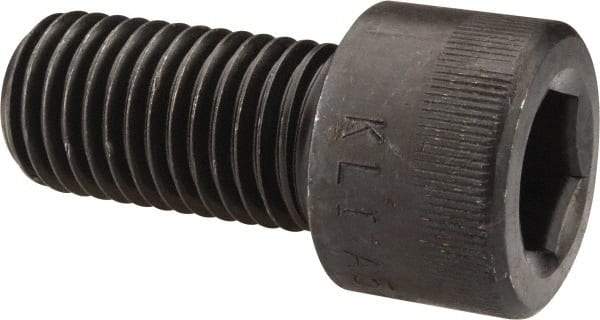 Made in USA - 1-8 UNC Hex Socket Drive, Socket Cap Screw - Alloy Steel, Black Oxide Finish, Fully Threaded, 2" Length Under Head - Eagle Tool & Supply
