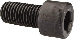 Made in USA - 1-8 UNC Hex Socket Drive, Socket Cap Screw - Alloy Steel, Black Oxide Finish, Fully Threaded, 2" Length Under Head - Eagle Tool & Supply