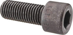 Made in USA - 1-8 UNC Hex Socket Drive, Socket Cap Screw - Alloy Steel, Black Oxide Finish, Fully Threaded, 2-1/2" Length Under Head - Eagle Tool & Supply