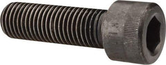 Made in USA - 1-8 UNC Hex Socket Drive, Socket Cap Screw - Alloy Steel, Black Oxide Finish, Fully Threaded, 3-1/4" Length Under Head - Eagle Tool & Supply