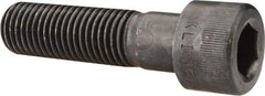 Made in USA - 1-8 UNC Hex Socket Drive, Socket Cap Screw - Alloy Steel, Black Oxide Finish, Partially Threaded, 3-3/4" Length Under Head - Eagle Tool & Supply