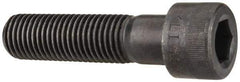 Made in USA - 1-8 UNC Hex Socket Drive, Socket Cap Screw - Alloy Steel, Black Oxide Finish, Partially Threaded, 4" Length Under Head - Eagle Tool & Supply