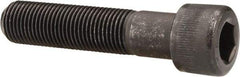 Made in USA - 1-8 UNC Hex Socket Drive, Socket Cap Screw - Alloy Steel, Black Oxide Finish, Partially Threaded, 4-1/4" Length Under Head - Eagle Tool & Supply