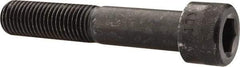 Made in USA - 1-8 UNC Hex Socket Drive, Socket Cap Screw - Alloy Steel, Black Oxide Finish, Partially Threaded, 5-1/2" Length Under Head - Eagle Tool & Supply