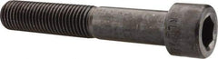 Made in USA - 1-8 UNC Hex Socket Drive, Socket Cap Screw - Alloy Steel, Black Oxide Finish, Partially Threaded, 6" Length Under Head - Eagle Tool & Supply