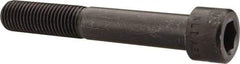 Made in USA - 1-8 UNC Hex Socket Drive, Socket Cap Screw - Alloy Steel, Black Oxide Finish, Partially Threaded, 6-1/2" Length Under Head - Eagle Tool & Supply