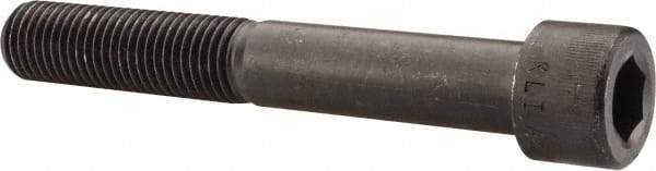 Made in USA - 1-8 UNC Hex Socket Drive, Socket Cap Screw - Alloy Steel, Black Oxide Finish, Partially Threaded, 7" Length Under Head - Eagle Tool & Supply