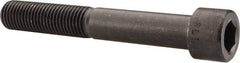 Made in USA - 1-8 UNC Hex Socket Drive, Socket Cap Screw - Alloy Steel, Black Oxide Finish, Partially Threaded, 7" Length Under Head - Eagle Tool & Supply