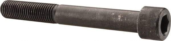 Made in USA - 1-8 UNC Hex Socket Drive, Socket Cap Screw - Alloy Steel, Black Oxide Finish, Partially Threaded, 8" Length Under Head - Eagle Tool & Supply