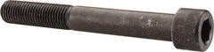Made in USA - 1-8 UNC Hex Socket Drive, Socket Cap Screw - Alloy Steel, Black Oxide Finish, Partially Threaded, 8" Length Under Head - Eagle Tool & Supply