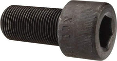 Made in USA - 1-14 UNF Hex Socket Drive, Socket Cap Screw - Alloy Steel, Black Oxide Finish, Fully Threaded, 2" Length Under Head - Eagle Tool & Supply