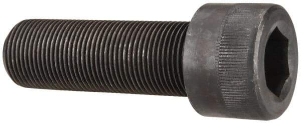 Made in USA - 1-14 UNF Hex Socket Drive, Socket Cap Screw - Alloy Steel, Black Oxide Finish, Fully Threaded, 3" Length Under Head - Eagle Tool & Supply