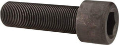 Made in USA - 1-14 UNF Hex Socket Drive, Socket Cap Screw - Alloy Steel, Black Oxide Finish, Fully Threaded, 3-1/4" Length Under Head - Eagle Tool & Supply