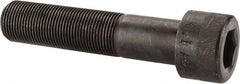 Made in USA - 1-14 UNF Hex Socket Drive, Socket Cap Screw - Alloy Steel, Black Oxide Finish, Partially Threaded, 4-1/2" Length Under Head - Eagle Tool & Supply