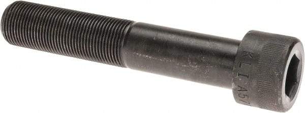 Made in USA - 1-14 UNF Hex Socket Drive, Socket Cap Screw - Alloy Steel, Black Oxide Finish, Partially Threaded, 5-1/2" Length Under Head - Eagle Tool & Supply