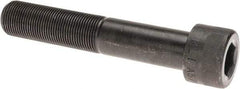 Made in USA - 1-14 UNF Hex Socket Drive, Socket Cap Screw - Alloy Steel, Black Oxide Finish, Partially Threaded, 5-1/2" Length Under Head - Eagle Tool & Supply
