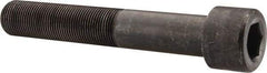 Made in USA - 1-14 UNF Hex Socket Drive, Socket Cap Screw - Alloy Steel, Black Oxide Finish, Partially Threaded, 6" Length Under Head - Eagle Tool & Supply