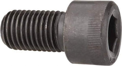 Made in USA - 1-1/8 - 7 UNC Hex Socket Drive, Socket Cap Screw - Alloy Steel, Black Oxide Finish, Partially Threaded, 2" Length Under Head - Eagle Tool & Supply