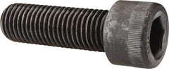Made in USA - 1-1/8 - 7 UNC Hex Socket Drive, Socket Cap Screw - Alloy Steel, Black Oxide Finish, Fully Threaded, 3-1/2" Length Under Head - Eagle Tool & Supply