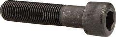 Made in USA - 1-1/8 - 7 UNC Hex Socket Drive, Socket Cap Screw - Alloy Steel, Black Oxide Finish, Partially Threaded, 4-1/2" Length Under Head - Eagle Tool & Supply