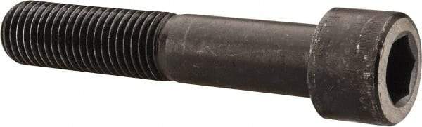 Made in USA - 1-1/8 - 7 UNC Hex Socket Drive, Socket Cap Screw - Alloy Steel, Black Oxide Finish, Partially Threaded, 6" Length Under Head - Eagle Tool & Supply