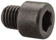 Made in USA - 1/4-28 UNF Hex Socket Drive, Socket Cap Screw - Alloy Steel, Black Oxide Finish, Fully Threaded, 1/4" Length Under Head - Eagle Tool & Supply
