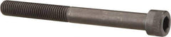 Made in USA - 1/4-28 UNF Hex Socket Drive, Socket Cap Screw - Alloy Steel, Black Oxide Finish, Partially Threaded, 2-1/2" Length Under Head - Eagle Tool & Supply