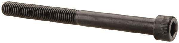 Made in USA - 1/4-28 UNF Hex Socket Drive, Socket Cap Screw - Alloy Steel, Black Oxide Finish, Partially Threaded, 2-3/4" Length Under Head - Eagle Tool & Supply
