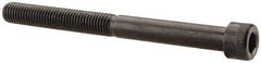 Made in USA - 1/4-28 UNF Hex Socket Drive, Socket Cap Screw - Alloy Steel, Black Oxide Finish, Partially Threaded, 2-3/4" Length Under Head - Eagle Tool & Supply