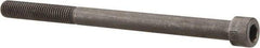 Made in USA - 1/4-28 UNF Hex Socket Drive, Socket Cap Screw - Alloy Steel, Black Oxide Finish, Partially Threaded, 3-1/2" Length Under Head - Eagle Tool & Supply