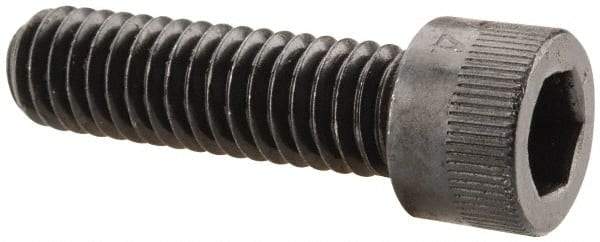Made in USA - 5/16-18 UNC Hex Socket Drive, Socket Cap Screw - Alloy Steel, Black Oxide Finish, Fully Threaded, 1-1/8" Length Under Head - Eagle Tool & Supply