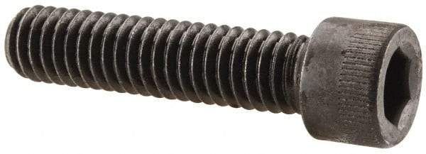 Made in USA - 5/16-18 UNC Hex Socket Drive, Socket Cap Screw - Alloy Steel, Black Oxide Finish, Fully Threaded, 1-3/8" Length Under Head - Eagle Tool & Supply