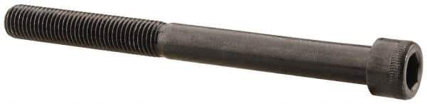 Made in USA - 5/16-24 UNF Hex Socket Drive, Socket Cap Screw - Alloy Steel, Black Oxide Finish, Partially Threaded, 3-1/2" Length Under Head - Eagle Tool & Supply