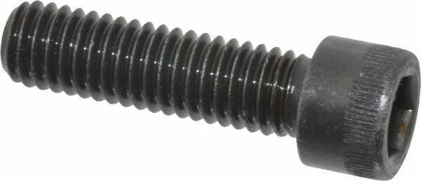 Made in USA - 3/8-16 UNC Hex Socket Drive, Socket Cap Screw - Alloy Steel, Black Oxide Finish, Fully Threaded, 1-3/8" Length Under Head - Eagle Tool & Supply