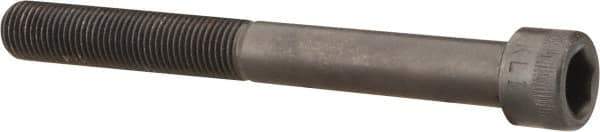 Made in USA - 3/8-24 UNF Hex Socket Drive, Socket Cap Screw - Alloy Steel, Black Oxide Finish, Partially Threaded, 3-1/2" Length Under Head - Eagle Tool & Supply