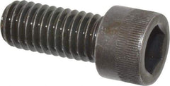 Made in USA - 7/16-14 UNC Hex Socket Drive, Socket Cap Screw - Alloy Steel, Black Oxide Finish, Fully Threaded, 1" Length Under Head - Eagle Tool & Supply