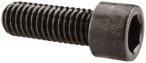Made in USA - 7/16-14 UNC Hex Socket Drive, Socket Cap Screw - Alloy Steel, Black Oxide Finish, Fully Threaded, 1-1/4" Length Under Head - Eagle Tool & Supply