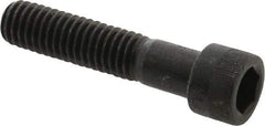 Made in USA - 7/16-14 UNC Hex Socket Drive, Socket Cap Screw - Alloy Steel, Black Oxide Finish, Partially Threaded, 2" Length Under Head - Eagle Tool & Supply