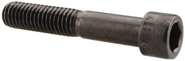 Made in USA - 7/16-14 UNC Hex Socket Drive, Socket Cap Screw - Alloy Steel, Black Oxide Finish, Partially Threaded, 2-1/2" Length Under Head - Eagle Tool & Supply