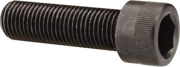 Made in USA - 7/16-20 UNF Hex Socket Drive, Socket Cap Screw - Alloy Steel, Black Oxide Finish, Fully Threaded, 1-1/2" Length Under Head - Eagle Tool & Supply