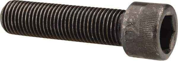 Made in USA - 7/16-20 UNF Hex Socket Drive, Socket Cap Screw - Alloy Steel, Black Oxide Finish, Fully Threaded, 1-3/4" Length Under Head - Eagle Tool & Supply