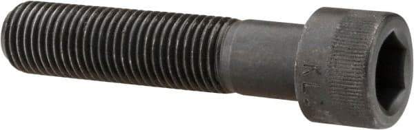 Made in USA - 7/16-20 UNF Hex Socket Drive, Socket Cap Screw - Alloy Steel, Black Oxide Finish, Partially Threaded, 2" Length Under Head - Eagle Tool & Supply