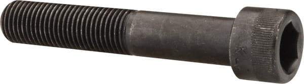 Made in USA - 7/16-20 UNF Hex Socket Drive, Socket Cap Screw - Alloy Steel, Black Oxide Finish, Partially Threaded, 2-1/2" Length Under Head - Eagle Tool & Supply