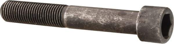 Made in USA - 7/16-20 UNF Hex Socket Drive, Socket Cap Screw - Alloy Steel, Black Oxide Finish, Partially Threaded, 3" Length Under Head - Eagle Tool & Supply
