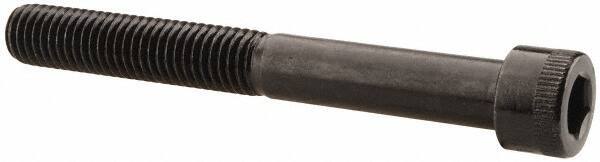 Made in USA - 1/2-13 UNC Hex Socket Drive, Socket Cap Screw - Alloy Steel, Black Oxide Finish, Partially Threaded, 4-1/4" Length Under Head - Eagle Tool & Supply