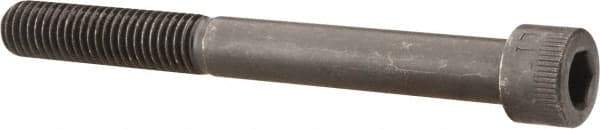 Made in USA - 1/2-13 UNC Hex Socket Drive, Socket Cap Screw - Alloy Steel, Black Oxide Finish, Partially Threaded, 4-3/4" Length Under Head - Eagle Tool & Supply