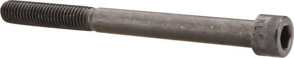 Made in USA - 1/2-13 UNC Hex Socket Drive, Socket Cap Screw - Alloy Steel, Black Oxide Finish, Partially Threaded, 5-3/4" Length Under Head - Eagle Tool & Supply