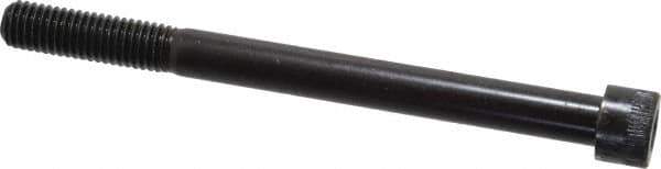 Made in USA - 1/2-13 UNC Hex Socket Drive, Socket Cap Screw - Alloy Steel, Black Oxide Finish, Partially Threaded, 6" Length Under Head - Eagle Tool & Supply