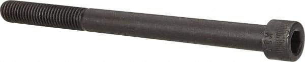 Made in USA - 1/2-13 UNC Hex Socket Drive, Socket Cap Screw - Alloy Steel, Black Oxide Finish, Partially Threaded, 6-1/2" Length Under Head - Eagle Tool & Supply