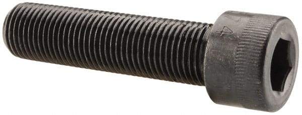 Made in USA - 1/2-20 UNF Hex Socket Drive, Socket Cap Screw - Alloy Steel, Black Oxide Finish, Fully Threaded, 2" Length Under Head - Eagle Tool & Supply